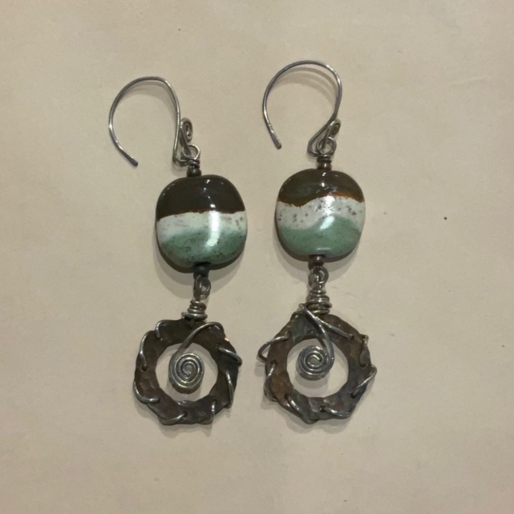 Boho style dangle earrings